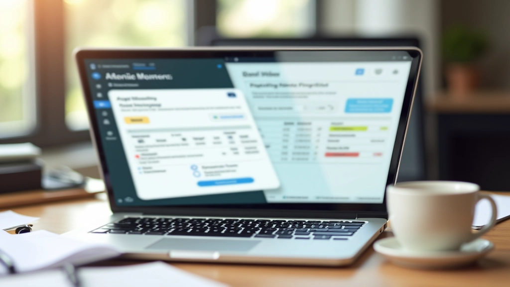 Laptop mit Online-Banking, Tagesgeldkonto auf dem Bildschirm